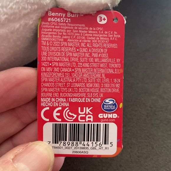 Gund Benny burr snowman plush - Picture 5 of 5